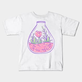 Genderfae Potion Terrarium Hidden colors Kids T-Shirt